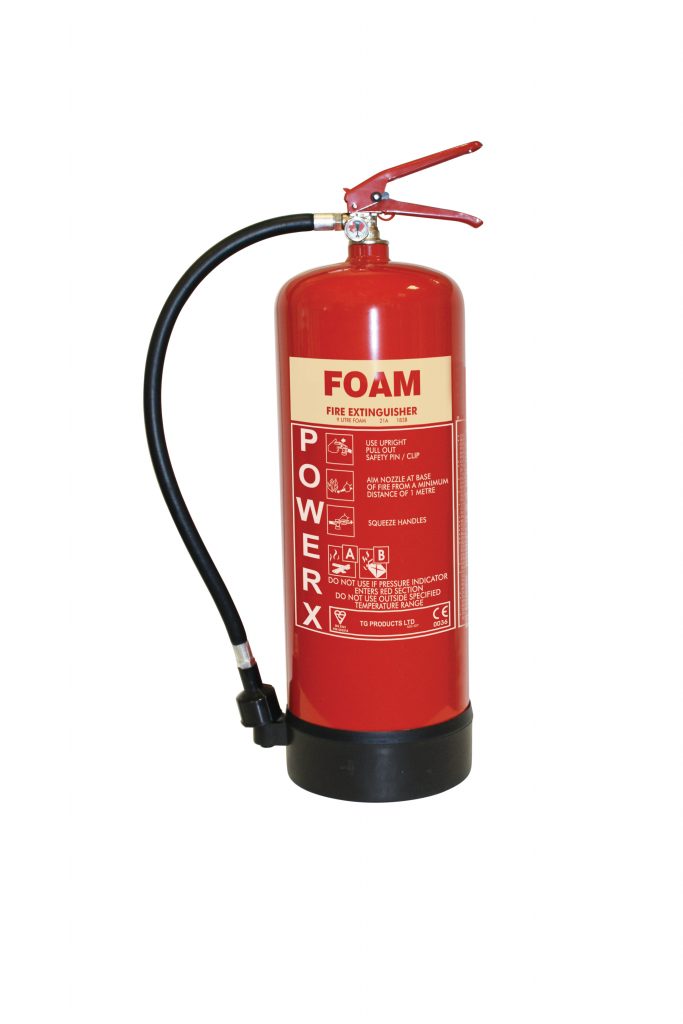 Foam based fire extinguisher